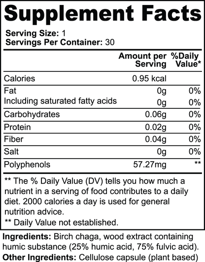 Vitalle+ Birch Chaga Microbiome Wellness Capsules